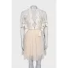 Fitted dress with a tutu skirt
