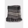 Cashmere and wool scarf