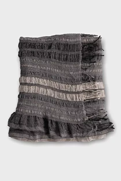 Cashmere and wool scarf