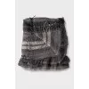 Cashmere and wool scarf
