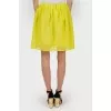Yellow skirt with floral appliqué