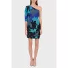 One-shoulder silk dress