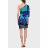 One-shoulder silk dress