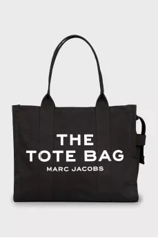 Black canvas tote