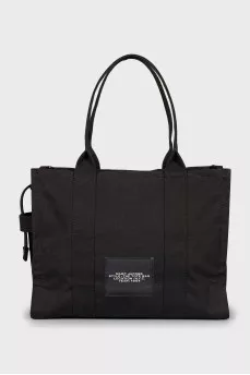 Black canvas tote