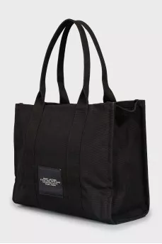 Black canvas tote