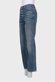 Джинси straight fit на гудзиках
