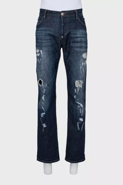 Men's jeans with logo