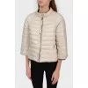 Reversible jacket beige and black