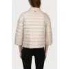 Reversible jacket beige and black
