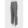 Men's wool trousers with houndstooth print