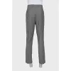 Men's wool trousers with houndstooth print