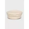 Beige cap with rhinestones