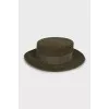 Green felt hat
