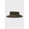 Green felt hat