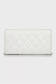 Quilted leather wallet
