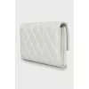 Quilted leather wallet