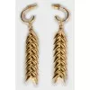 Gold plated earrings Spikelets