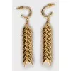 Gold plated earrings Spikelets