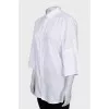 Straight cut shirt with 3/4 sleeves