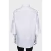 Straight cut shirt with 3/4 sleeves