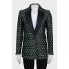 Jacket with satin lapels