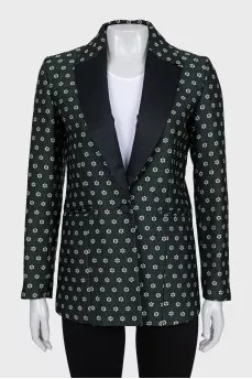 Jacket with satin lapels