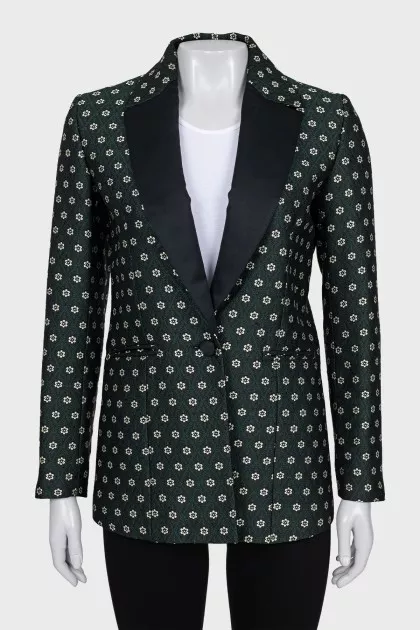 Jacket with satin lapels