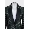 Jacket with satin lapels