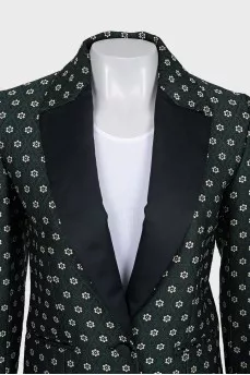 Jacket with satin lapels
