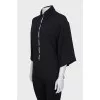 Silk shirt with ties at the back