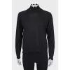Golf with a figured collar and cuffs