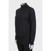Golf with a figured collar and cuffs