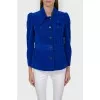 Bright blue blazer with cut-off waist