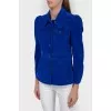 Bright blue blazer with cut-off waist