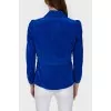 Bright blue blazer with cut-off waist