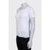 White button down t-shirt