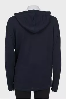 Black hoodie with rhinestones