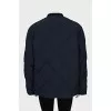 Blue quilted jacket with buttons