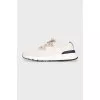 Men's textile sneakers with laces
