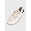 Men's textile sneakers with laces