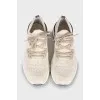 Men's textile sneakers with laces