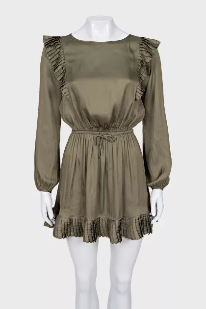 Long sleeve dress with ruffles
