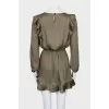 Long sleeve dress with ruffles