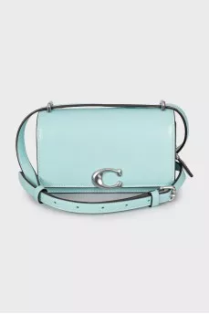 Blue leather bag