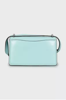 Blue leather bag