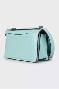 Blue leather bag
