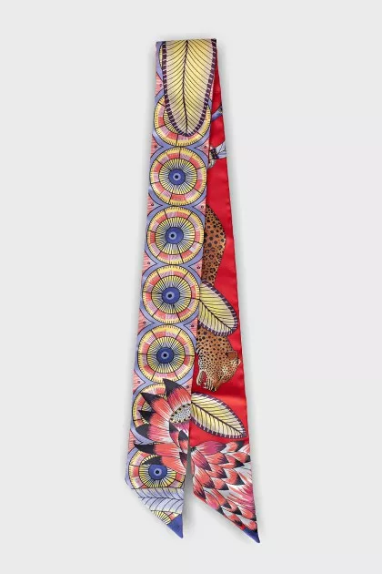 Silk twilly printed