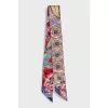 Silk twilly printed