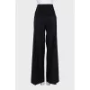 High waist trousers with tag